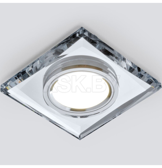 Встраиваемый светильник с LED подсветкой 2230 MR16 SL зеркальный/серебро ES (a044299) 