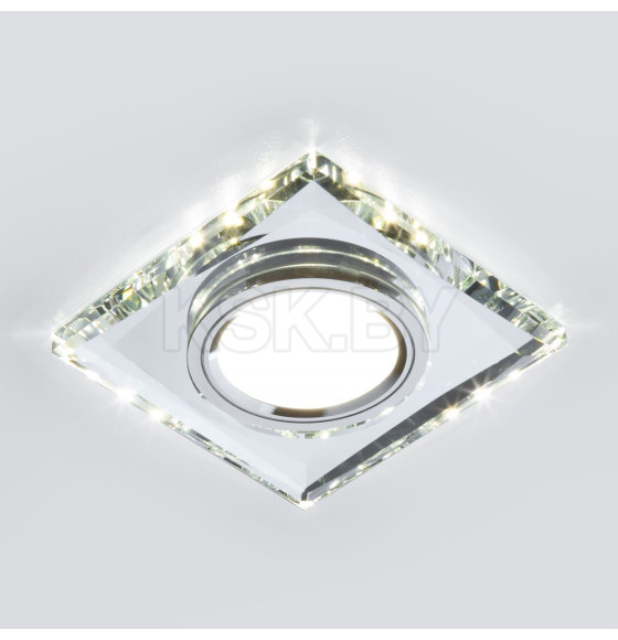 Встраиваемый светильник с LED подсветкой 2230 MR16 SL зеркальный/серебро ES (a044299) 