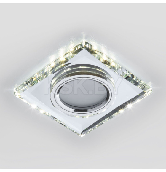 Встраиваемый светильник с LED подсветкой 2230 MR16 SL зеркальный/серебро ES (a044299) 