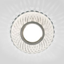 Встраиваемый светильник с LED подсветкой SL/WH зеркальный/белый, 2244 MR16 (a047757) 