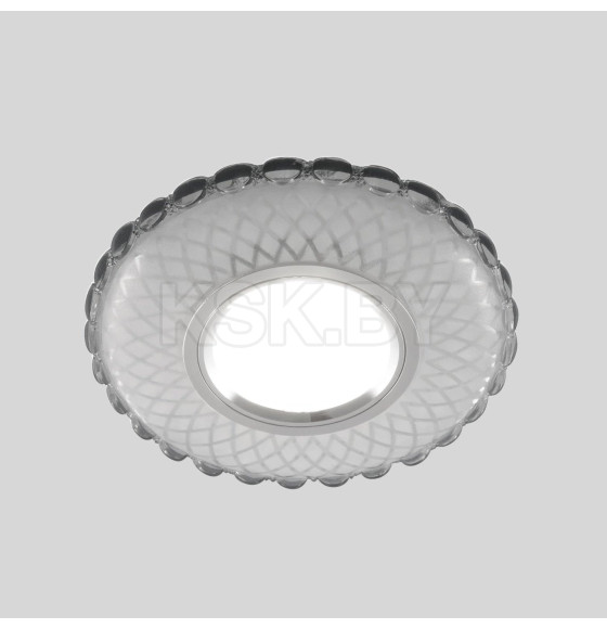 Встраиваемый светильник с LED подсветкой SL/WH зеркальный/белый, 2244 MR16 (a047757) 