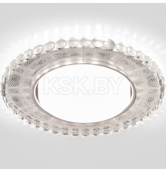 Встраиваемый светильник с LED подсветкой SL/WH зеркальный/белый, 3035 GX53  (a047764) 