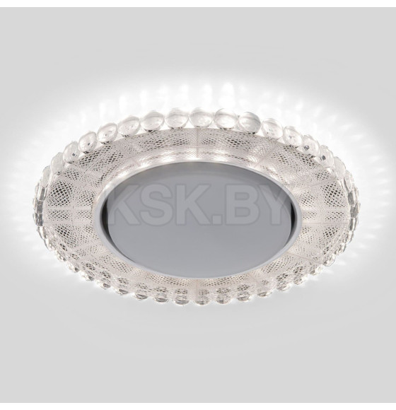 Встраиваемый светильник с LED подсветкой SL/WH зеркальный/белый, 3035 GX53  (a047764) 
