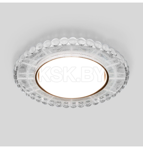 Встраиваемый светильник с LED подсветкой SL/WH зеркальный/белый, 3035 GX53  (a047764) 