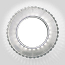 Встраиваемый светильник с LED подсветкой SL/WH зеркальный/белый, 3035 GX53  (a047764) 