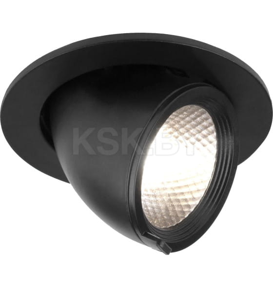 Светильник встраиваемый  9W 4200K черный 9918 LED (a052456) 