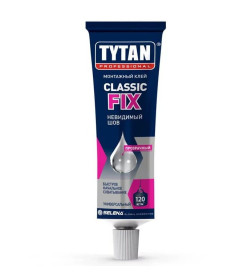 Клей монтажный Tytan Professional Classic Fix, 100мл, прозрачный