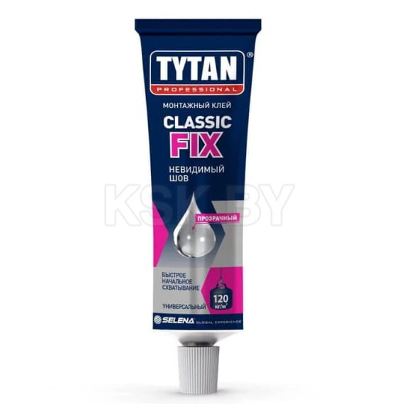 Клей монтажный Tytan Professional Classic Fix, 100мл, прозрачный