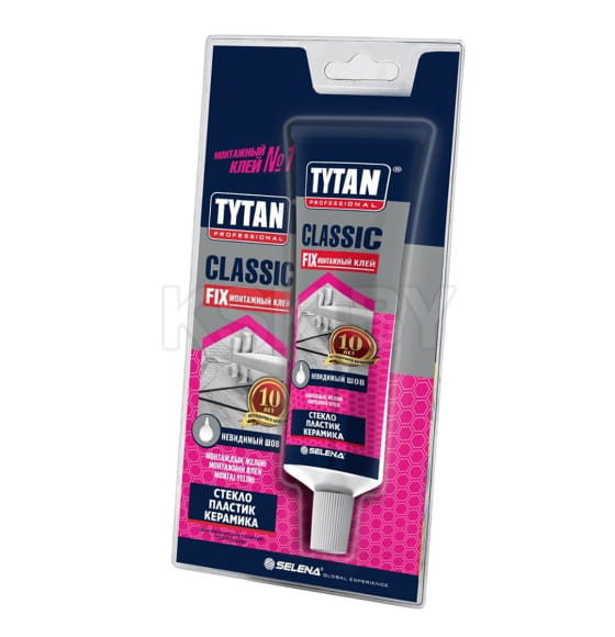 Клей монтажный Tytan Professional Classic Fix, 100мл, прозрачный