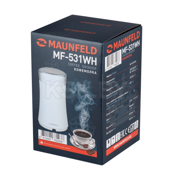 Кофемолка MAUNFELD MF-531WH (КА-00015344) 