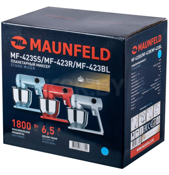 Миксер планетарный MAUNFELD MF-423SS (КА-00016175) 