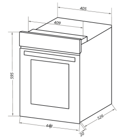 Духовой шкаф электрический MAUNFELD EOEC516B2