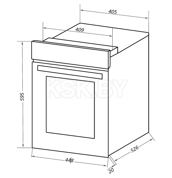 Духовой шкаф электрический MAUNFELD EOEC516B2 (УТ000011099) 