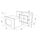 Микроволновая печь встраиваемая MAUNFELD MBMO.25.8S (УТ000008055) 