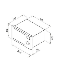 Микроволновая печь встраиваемая MAUNFELD XBMO202S