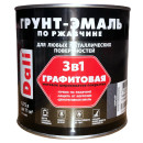 Грунт-Эмаль по ржавчине Графитовая Dali 3 в 1 серый, (0,75 л) 