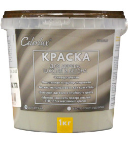 Краска "Colorlux" для дерева, цоколя и бетона (гранитный) RAL 7030, 1 кг