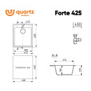 Мойка кухонная Ulgran Quartz Forte 425-06