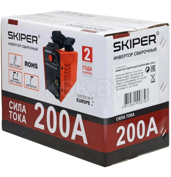 Инвертор сварочный SKIPER ММА-2500-2 (SKIPER ММА-2500-2) 