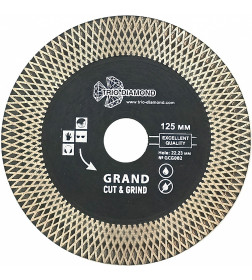 Диск Алмазн. Турбо серия Grant Cut & Grind TRIO-DIAMOND 125х22мм