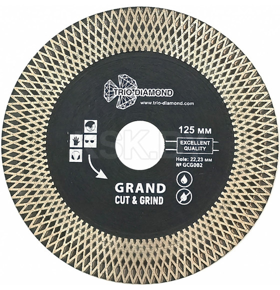 Диск Алмазн. Турбо серия Grant Cut & Grind TRIO-DIAMOND 125х22мм (GCG002) 