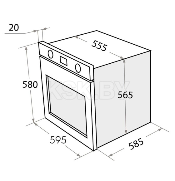 Духовой шкаф электрический MAUNFELD AEOH.749B2 (УТ000012539) 