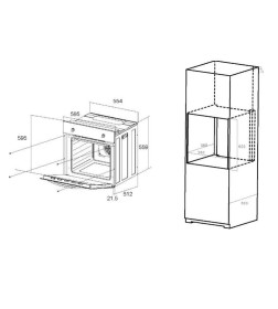 Шкаф духовой электрический MAUNFELD EOEC.586B2