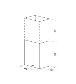 Кухонная вытяжка MAUNFELD Box Push 40 нержавеющая сталь