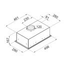 Кухонная вытяжка MAUNFELD Crosby Singl 5028 нержавеющая сталь (КА-00014756) 