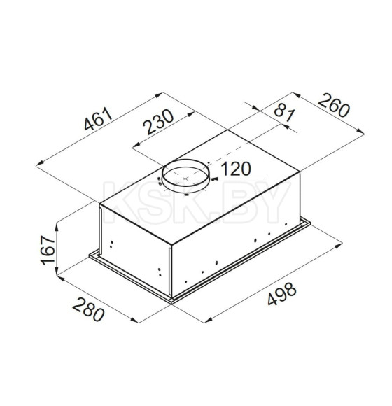 Кухонная вытяжка MAUNFELD Crosby Singl 5028 нержавеющая сталь (КА-00014756) 