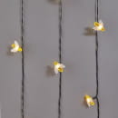 Каскад Янтарные Пчелы LED 10 м с выносной солнечной панелью 2м IP65 LAMPER (602-252) 
