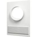 Площадка торцевая пластиковая c решёткой 180х250мм d-120мм ЭРА (120ПТПР) 