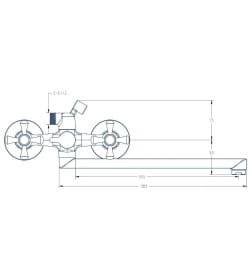 Смеситель для ванны Esko Side, SID 31