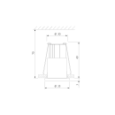 Светильник встраиваемый 3W SN/WH сатин/никель / белый 15269/LED (a056020) 