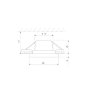 Светильник встраиваемый 3W WH белый 15270/LED (a056024) 