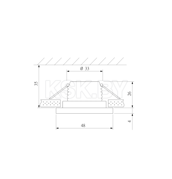 Светильник встраиваемый 3W WH белый 15270/LED (a056024) 