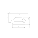 Светильник встраиваемый 5W 4200K BK черный 15272/LED (a056031) 