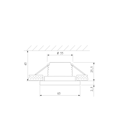 Светильник встраиваемый 5W 4200K WH белый 15272/LED