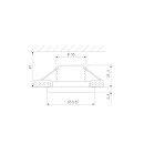 Светильник встраиваемый 5W 4200K BK черный 15273/LED (a056033) 