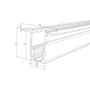 Шинопровод встраиваемый Slim Magnetic(черный) 85087/00 (2м) (a057187) 