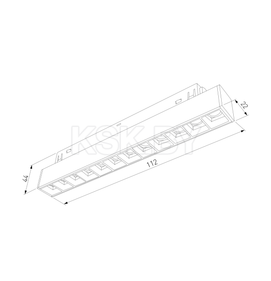 Трековый светильник Slim Magnetic SL01 6W 4200K (черный) 85004/01 (a057192) 