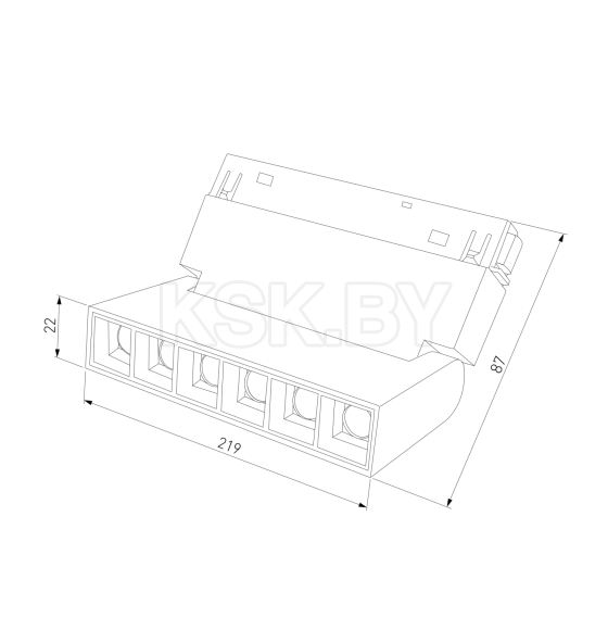 Трековый светильник Slim Magnetic HL02 12W 4200K (черный) 85010/01 (a057198) 