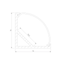 Угловой алюминиевый профиль белый/белый  для LED ленты (под ленту до 10mm) LL-2-ALP008 (a053628) 