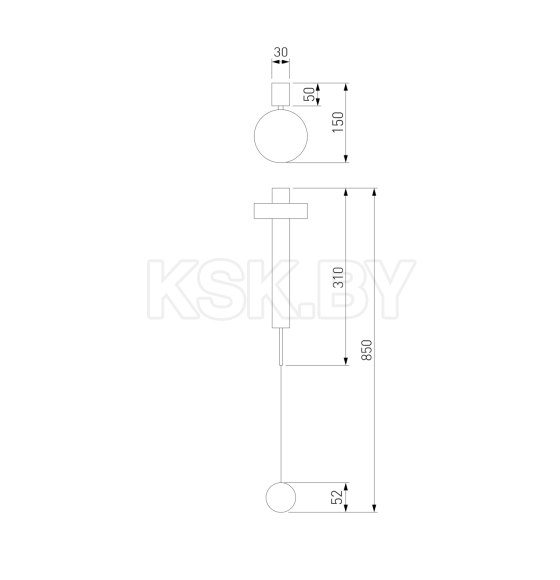 Светильник настенный светодиодный Orco LED черный 40112/LED (a057590) 