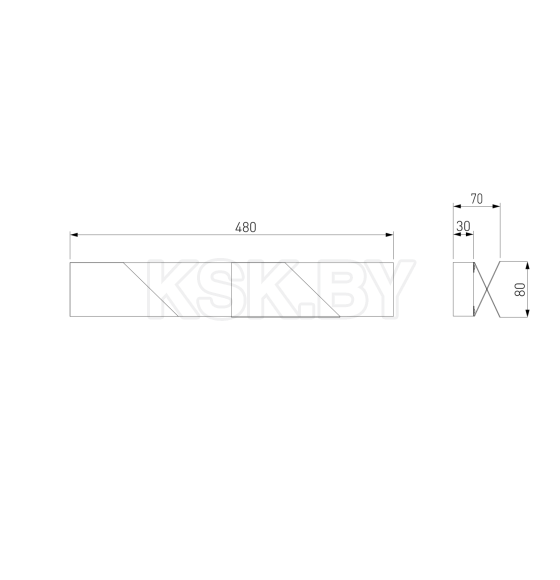 Светильник настенный светодиодный Snip LED темно-серый 40116/LED (a058287) 