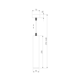 Подвесной светильник 50161/1 LED (золото)