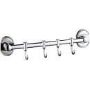 Вешалка в ванную комнату на 4 крючка металлическая,цвет хром.РМС.арт.A5024 (A5024) 