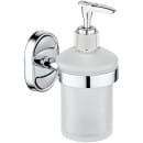 Дозатор для жидкого мыла стеклянный,настенный,подставка цвет хром.РМС арт.A6022 (A6022) 
