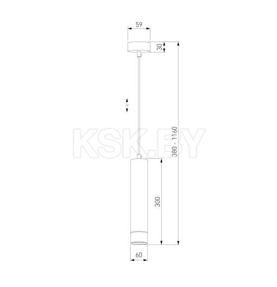 Светильник подвесной / черный/золото DLN107 GU10 (a055579) 