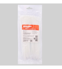 Хомут nylon 200х3,6мм белый (уп.100 шт.) Rexant